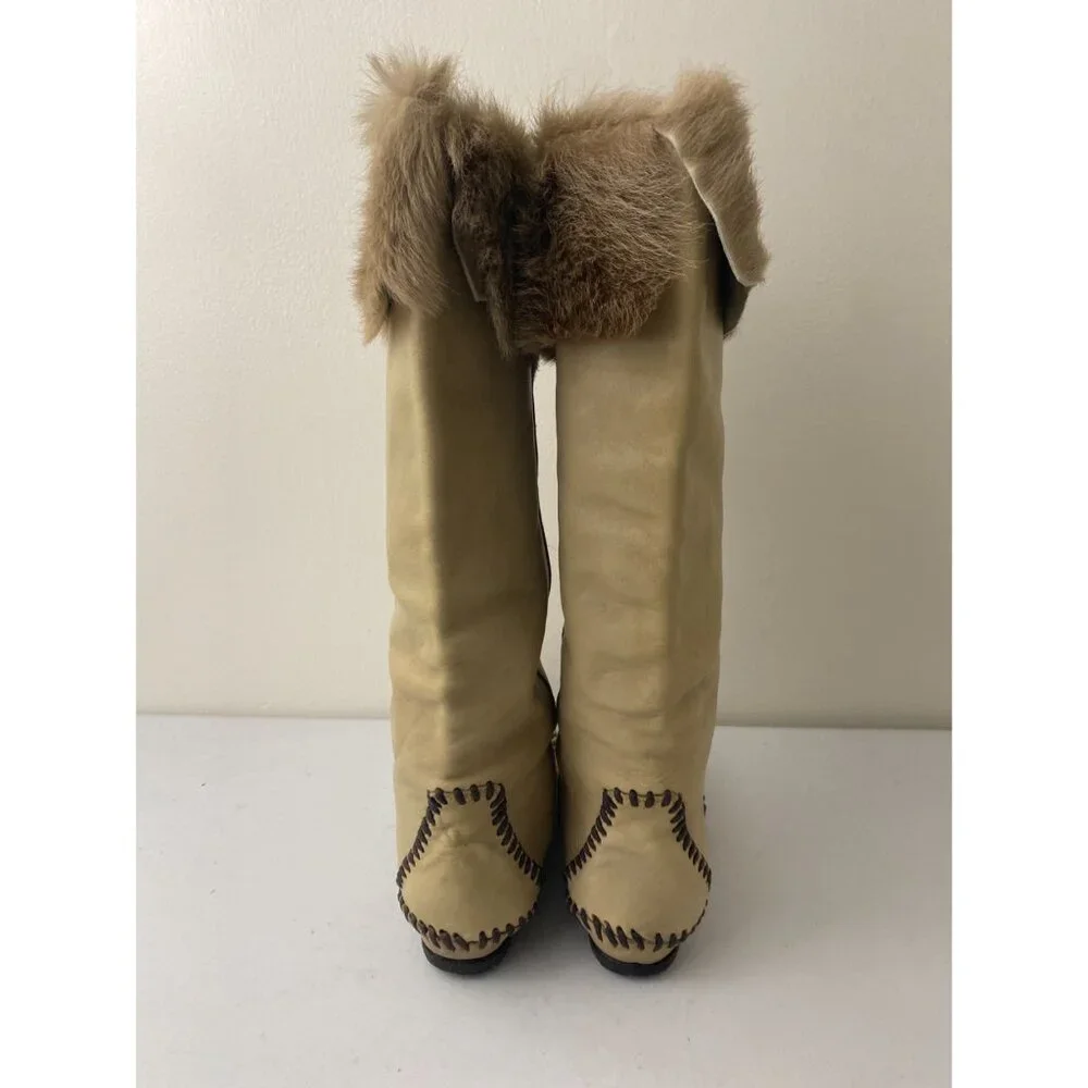 Barneys COOP Moccasin Mukluk Tall Boots Shoes